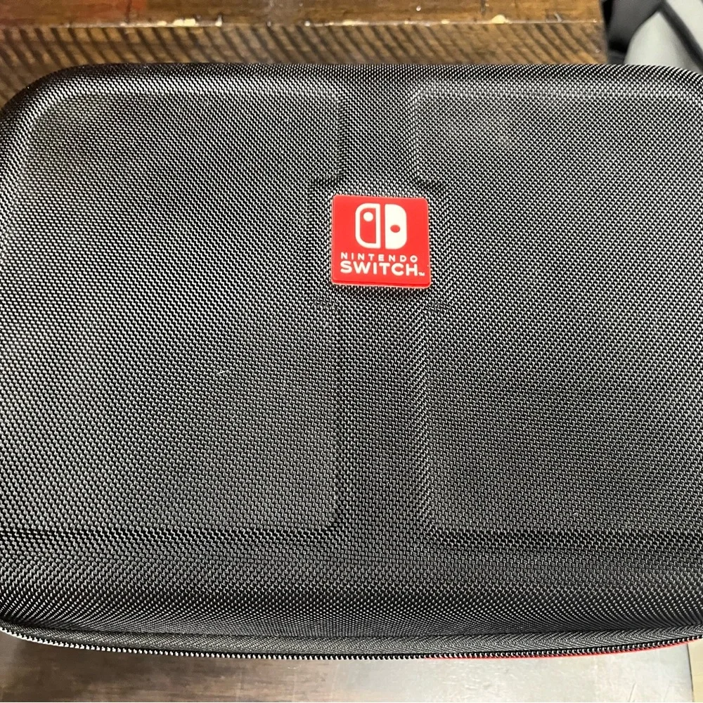 Nintendo Switch with Blue and Red Joy-Con Controllers